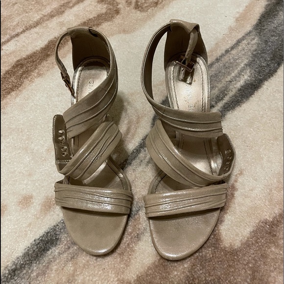 Gold Gianni Bini Dress Sandals 6.5 - Picture 1 of 6